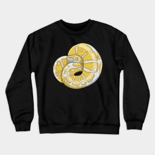 8bit albino ball python Crewneck Sweatshirt